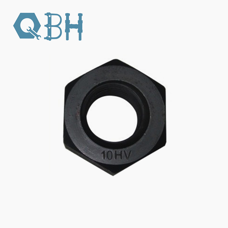 En14399-4 Tuerca hexagonal negra de grado 10 con Hv